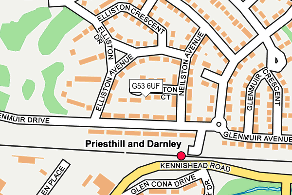 G53 6UF map - OS OpenMap – Local (Ordnance Survey)