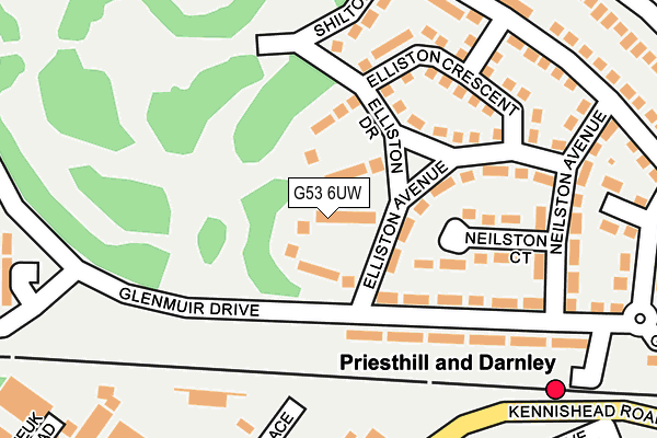 G53 6UW map - OS OpenMap – Local (Ordnance Survey)
