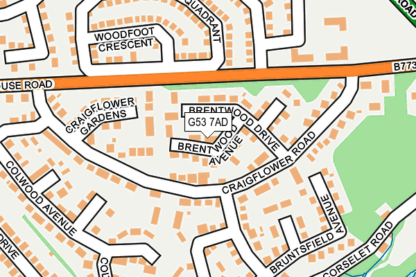 G53 7AD map - OS OpenMap – Local (Ordnance Survey) G53 7AD map - OS OpenMap – Local (Ordnance Survey)