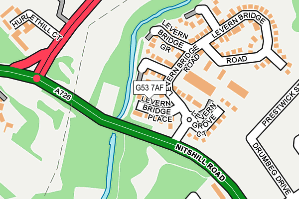 G53 7AF map - OS OpenMap – Local (Ordnance Survey) G53 7AF map - OS OpenMap – Local (Ordnance Survey)