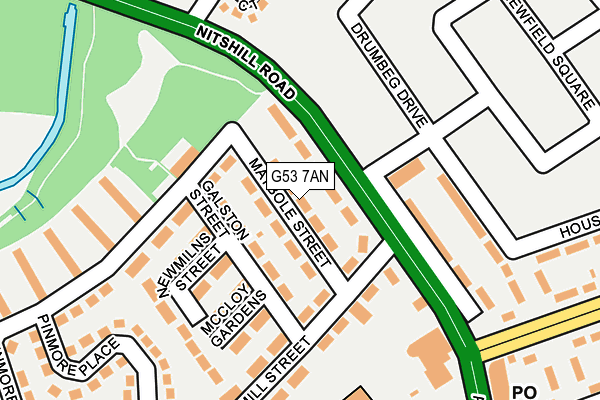 G53 7AN map - OS OpenMap – Local (Ordnance Survey) G53 7AN map - OS OpenMap – Local (Ordnance Survey)