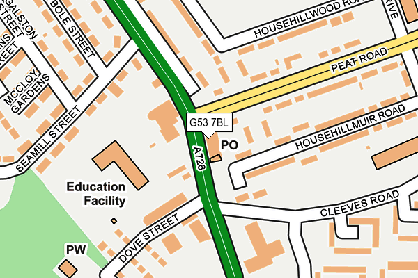 G53 7BL map - OS OpenMap – Local (Ordnance Survey) G53 7BL map - OS OpenMap – Local (Ordnance Survey)