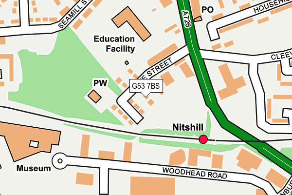 G53 7BS map - OS OpenMap – Local (Ordnance Survey) G53 7BS map - OS OpenMap – Local (Ordnance Survey)