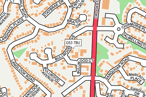 G53 7BU map - OS OpenMap – Local (Ordnance Survey) G53 7BU map - OS OpenMap – Local (Ordnance Survey)