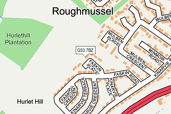 G53 7BZ map - OS OpenMap – Local (Ordnance Survey) G53 7BZ map - OS OpenMap – Local (Ordnance Survey)