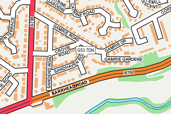 G53 7DN map - OS OpenMap – Local (Ordnance Survey) G53 7DN map - OS OpenMap – Local (Ordnance Survey)