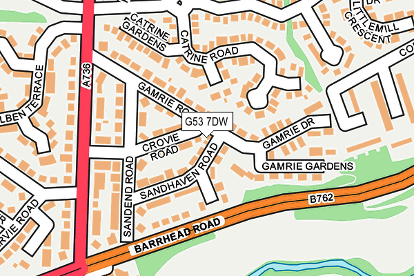 G53 7DW map - OS OpenMap – Local (Ordnance Survey) G53 7DW map - OS OpenMap – Local (Ordnance Survey)