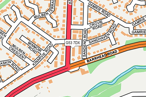G53 7DX map - OS OpenMap – Local (Ordnance Survey) G53 7DX map - OS OpenMap – Local (Ordnance Survey)