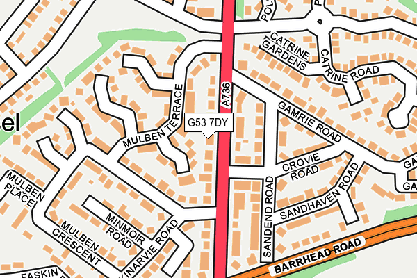 G53 7DY map - OS OpenMap – Local (Ordnance Survey) G53 7DY map - OS OpenMap – Local (Ordnance Survey)