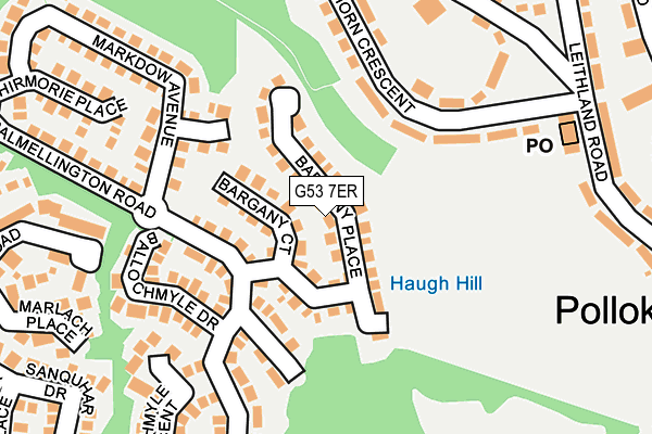 G53 7ER map - OS OpenMap – Local (Ordnance Survey)