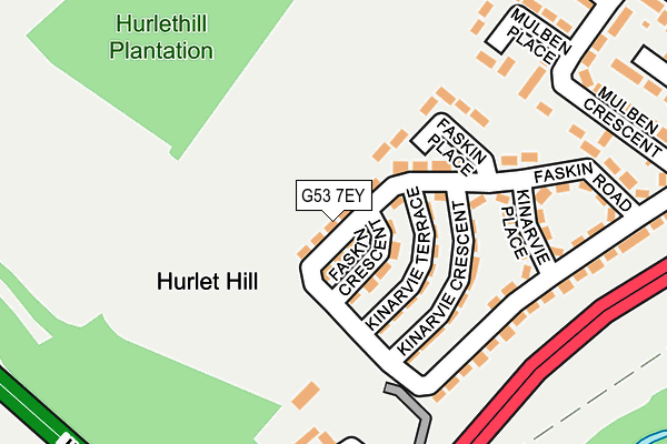 G53 7EY map - OS OpenMap – Local (Ordnance Survey)