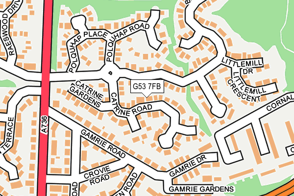 G53 7FB map - OS OpenMap – Local (Ordnance Survey) G53 7FB map - OS OpenMap – Local (Ordnance Survey)
