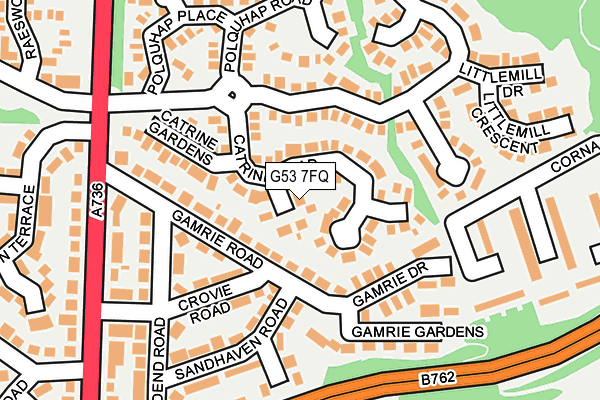 G53 7FQ map - OS OpenMap – Local (Ordnance Survey) G53 7FQ map - OS OpenMap – Local (Ordnance Survey)