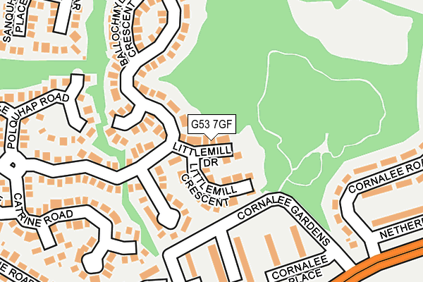 G53 7GF map - OS OpenMap – Local (Ordnance Survey) G53 7GF map - OS OpenMap – Local (Ordnance Survey)