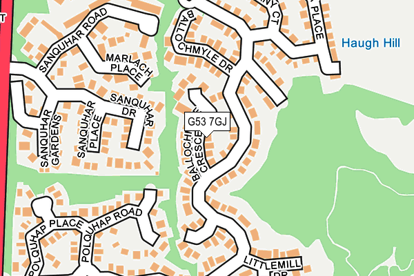 G53 7GJ map - OS OpenMap – Local (Ordnance Survey) G53 7GJ map - OS OpenMap – Local (Ordnance Survey)