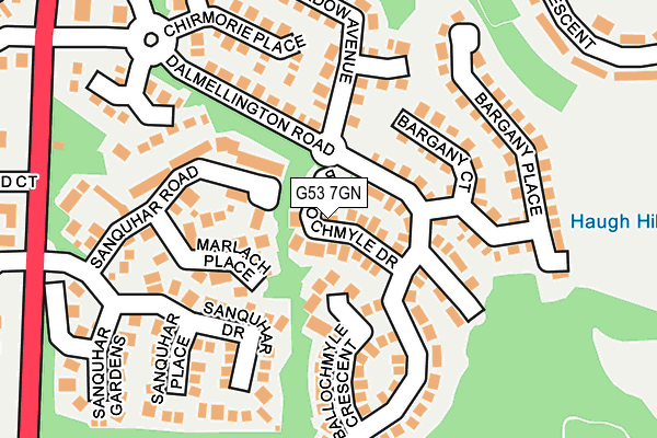 G53 7GN map - OS OpenMap – Local (Ordnance Survey) G53 7GN map - OS OpenMap – Local (Ordnance Survey)