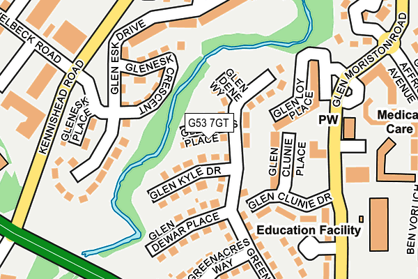 G53 7GT map - OS OpenMap – Local (Ordnance Survey)