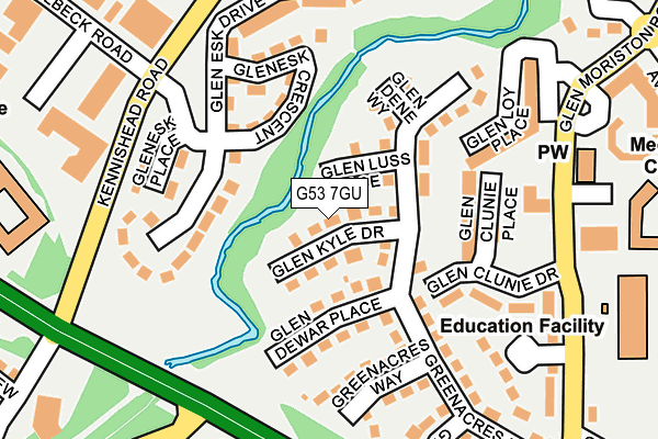 G53 7GU map - OS OpenMap – Local (Ordnance Survey) G53 7GU map - OS OpenMap – Local (Ordnance Survey)