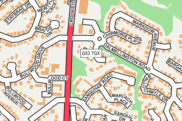 G53 7GX map - OS OpenMap – Local (Ordnance Survey) G53 7GX map - OS OpenMap – Local (Ordnance Survey)