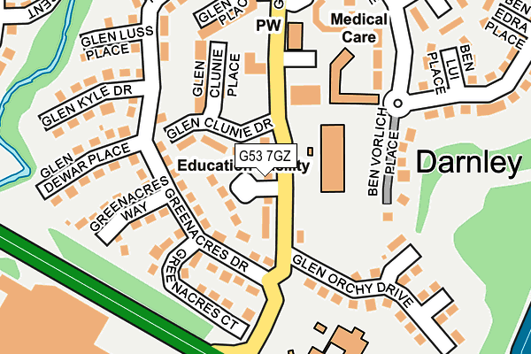 G53 7GZ map - OS OpenMap – Local (Ordnance Survey) G53 7GZ map - OS OpenMap – Local (Ordnance Survey)
