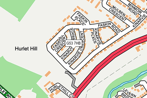G53 7HB map - OS OpenMap – Local (Ordnance Survey) G53 7HB map - OS OpenMap – Local (Ordnance Survey)