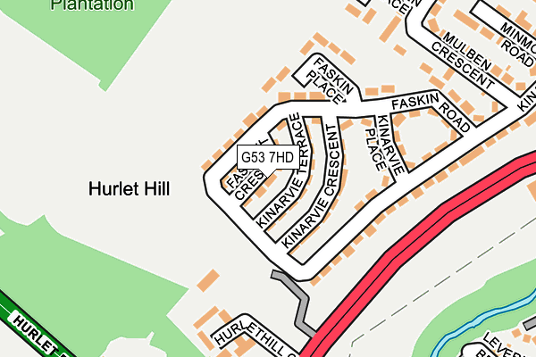 G53 7HD map - OS OpenMap – Local (Ordnance Survey) G53 7HD map - OS OpenMap – Local (Ordnance Survey)