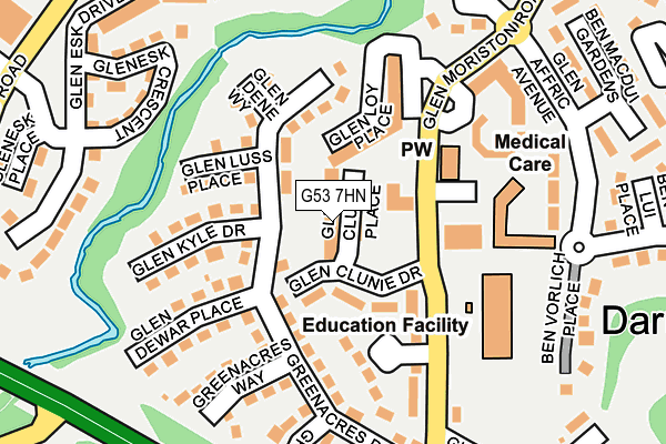 G53 7HN map - OS OpenMap – Local (Ordnance Survey)
