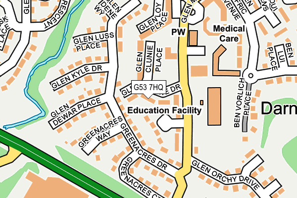 G53 7HQ map - OS OpenMap – Local (Ordnance Survey)