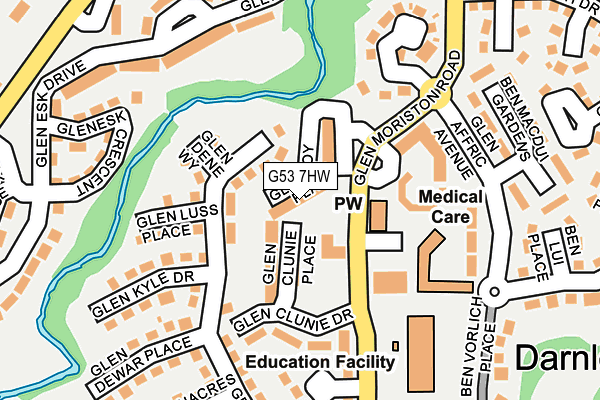 G53 7HW map - OS OpenMap – Local (Ordnance Survey) G53 7HW map - OS OpenMap – Local (Ordnance Survey)