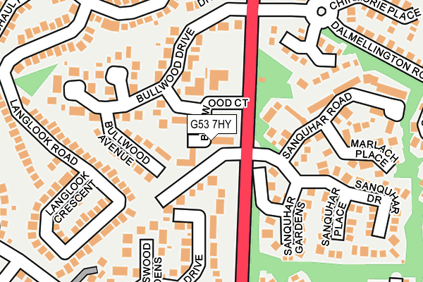G53 7HY map - OS OpenMap – Local (Ordnance Survey) G53 7HY map - OS OpenMap – Local (Ordnance Survey)