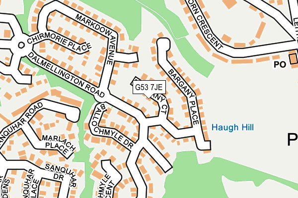 G53 7JE map - OS OpenMap – Local (Ordnance Survey) G53 7JE map - OS OpenMap – Local (Ordnance Survey)