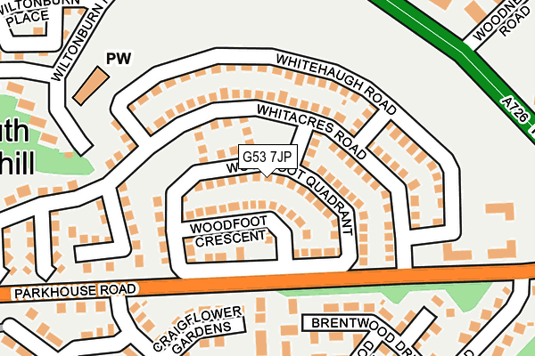 G53 7JP map - OS OpenMap – Local (Ordnance Survey) G53 7JP map - OS OpenMap – Local (Ordnance Survey)