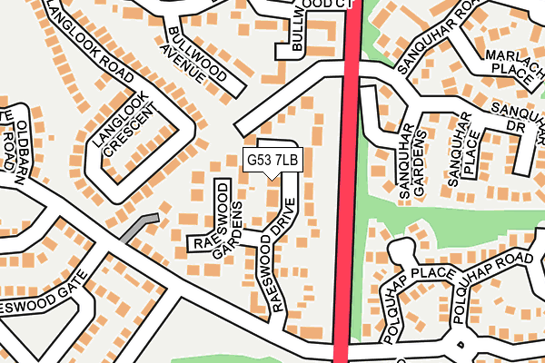 G53 7LB map - OS OpenMap – Local (Ordnance Survey) G53 7LB map - OS OpenMap – Local (Ordnance Survey)