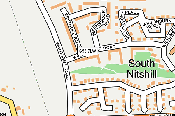 G53 7LW map - OS OpenMap – Local (Ordnance Survey)
