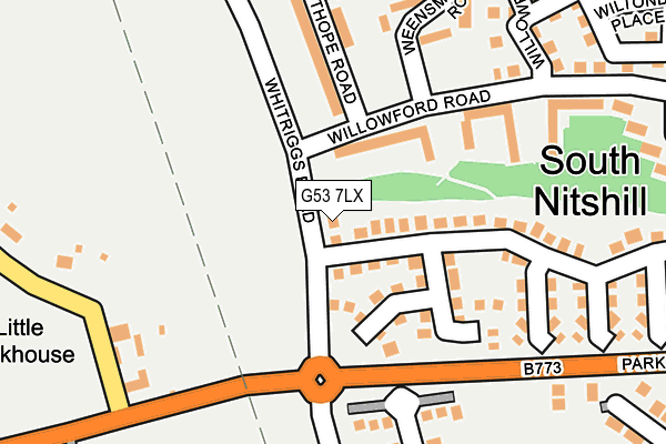 G53 7LX map - OS OpenMap – Local (Ordnance Survey) G53 7LX map - OS OpenMap – Local (Ordnance Survey)