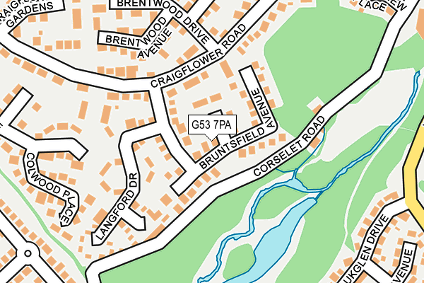 G53 7PA map - OS OpenMap – Local (Ordnance Survey) G53 7PA map - OS OpenMap – Local (Ordnance Survey)