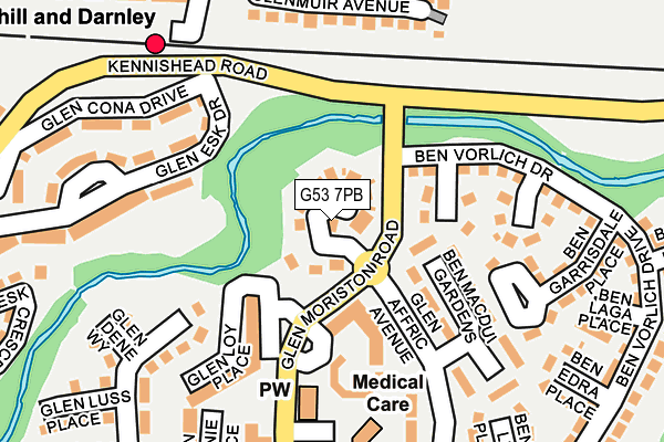 G53 7PB map - OS OpenMap – Local (Ordnance Survey) G53 7PB map - OS OpenMap – Local (Ordnance Survey)