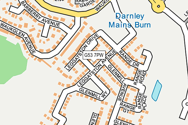 G53 7PW map - OS OpenMap – Local (Ordnance Survey)