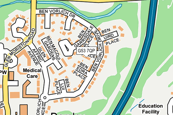 G53 7QP map - OS OpenMap – Local (Ordnance Survey) G53 7QP map - OS OpenMap – Local (Ordnance Survey)