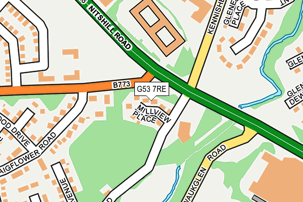 G53 7RE map - OS OpenMap – Local (Ordnance Survey) G53 7RE map - OS OpenMap – Local (Ordnance Survey)