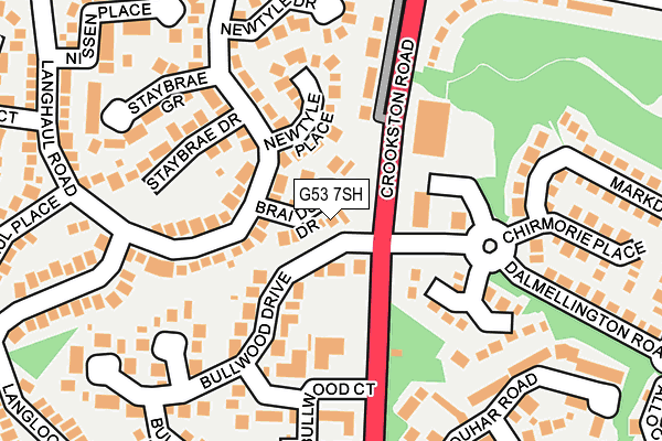 G53 7SH map - OS OpenMap – Local (Ordnance Survey) G53 7SH map - OS OpenMap – Local (Ordnance Survey)