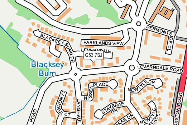 G53 7SJ map - OS OpenMap – Local (Ordnance Survey) G53 7SJ map - OS OpenMap – Local (Ordnance Survey)