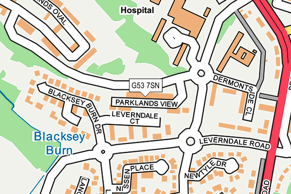 G53 7SN map - OS OpenMap – Local (Ordnance Survey) G53 7SN map - OS OpenMap – Local (Ordnance Survey)