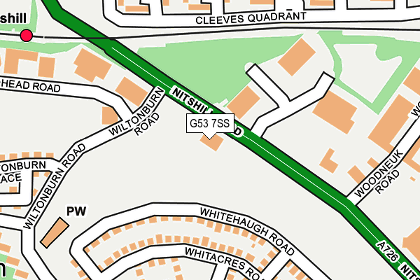 G53 7SS map - OS OpenMap – Local (Ordnance Survey)