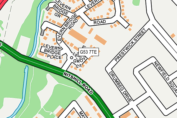 G53 7TE map - OS OpenMap – Local (Ordnance Survey)