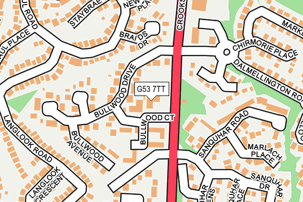 G53 7TT map - OS OpenMap – Local (Ordnance Survey) G53 7TT map - OS OpenMap – Local (Ordnance Survey)