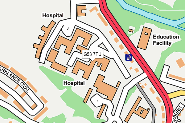 G53 7TU map - OS OpenMap – Local (Ordnance Survey) G53 7TU map - OS OpenMap – Local (Ordnance Survey)