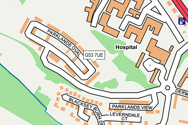 G53 7UE map - OS OpenMap – Local (Ordnance Survey) G53 7UE map - OS OpenMap – Local (Ordnance Survey)