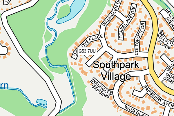 G53 7UU map - OS OpenMap – Local (Ordnance Survey) G53 7UU map - OS OpenMap – Local (Ordnance Survey)