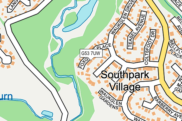 G53 7UW map - OS OpenMap – Local (Ordnance Survey) G53 7UW map - OS OpenMap – Local (Ordnance Survey)